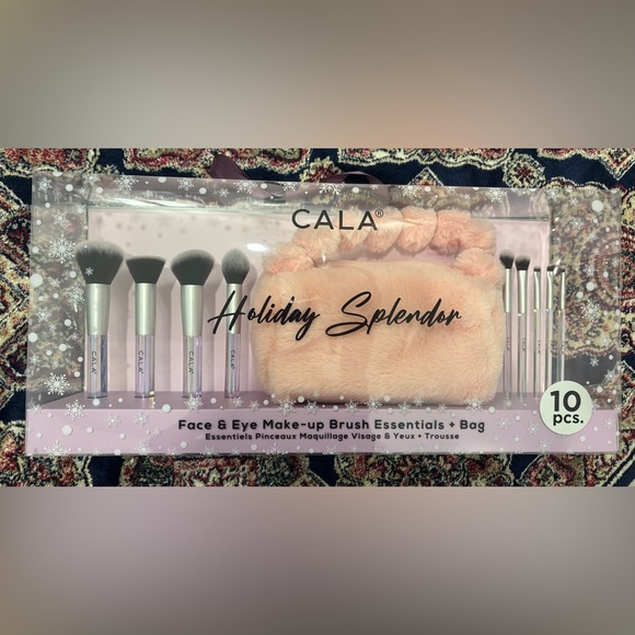 Brand New CALA Face & Eye Makeup Brush Set + Bag – Sealed with Tag On - Picture 1 of 4
